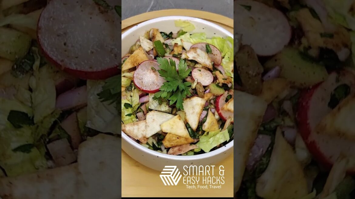 Lebanese Fattoush Salad Recipe in Malayalam | Easy, Healthy & Tasty! #foodvlog #fattoushsalad Lebanese Fattoush Salad Recipe in Malayalam | Easy, Healthy & Tasty! #foodvlog #fattoushsalad