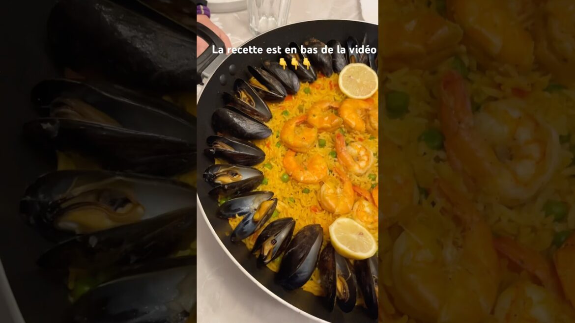 Paella Terre et Mer Facile et savoureuse #paella #food  #cooking  #cuisine  #recette #repas