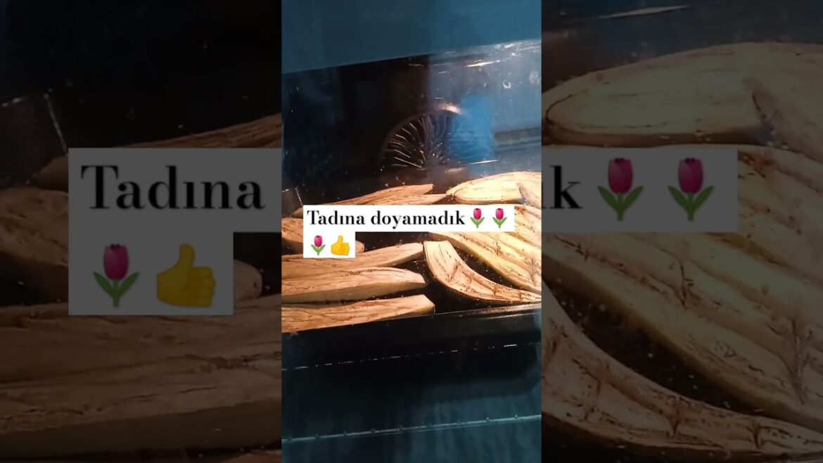 yağda kızartmadan, fırında közleyerek karnıyarık yaptım