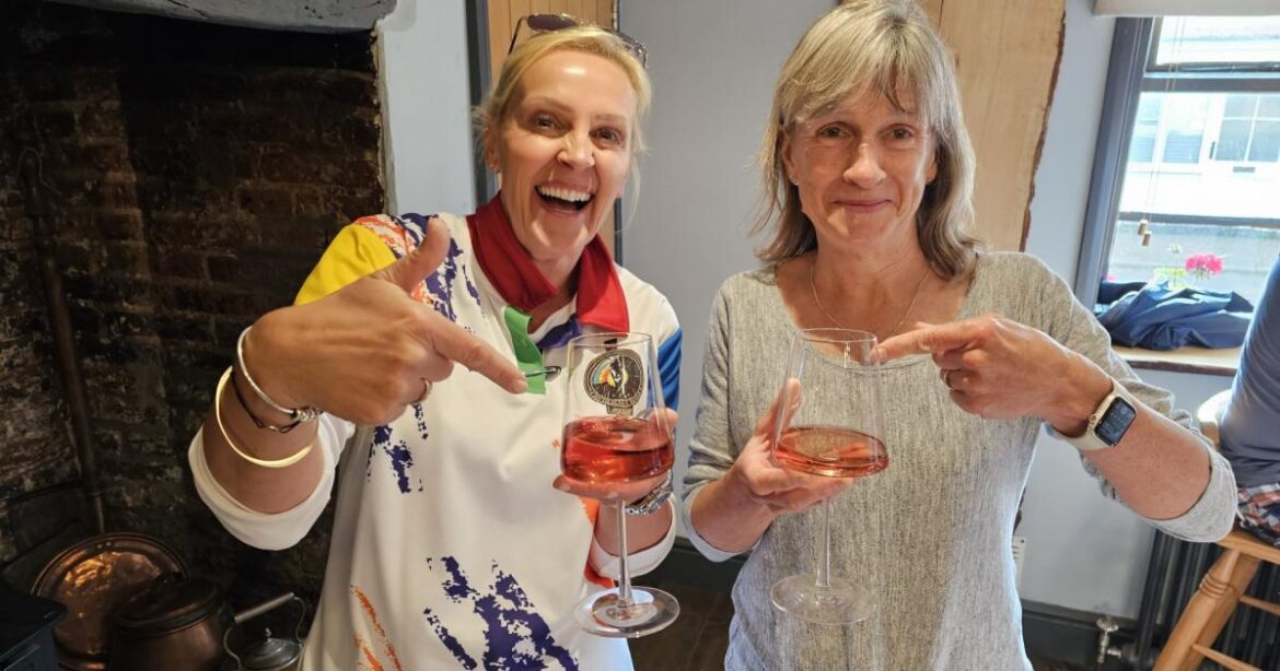 The Angel Inn pub in Loddon imports German wine from cousin