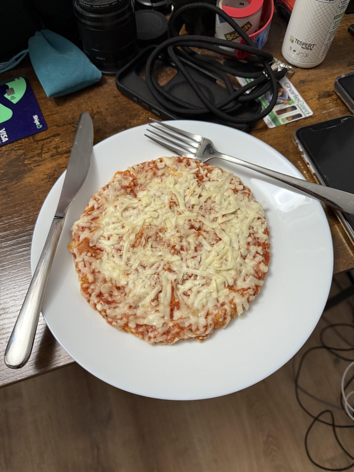 Dinner tonight: $1.34 Great Value frozen pizza