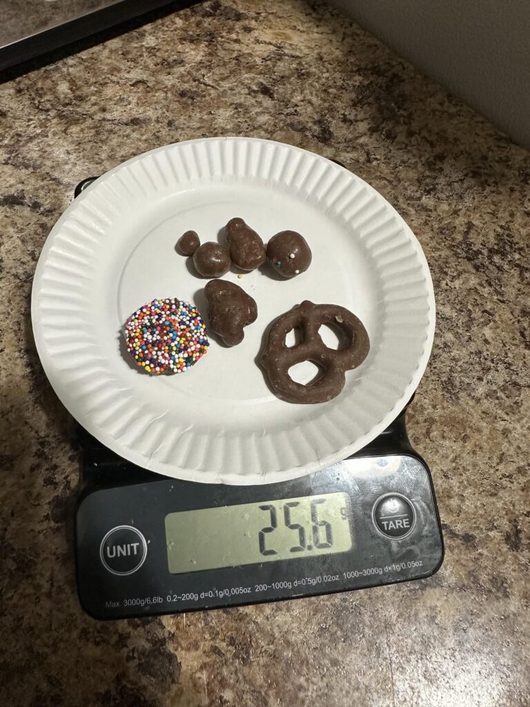 Calories in assorted chocolates?