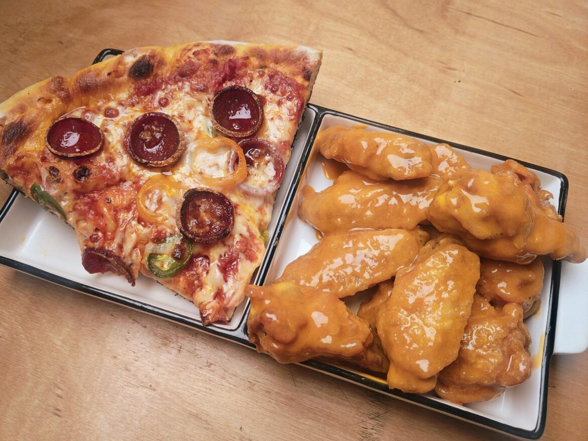 pizza + wing for nfl draft