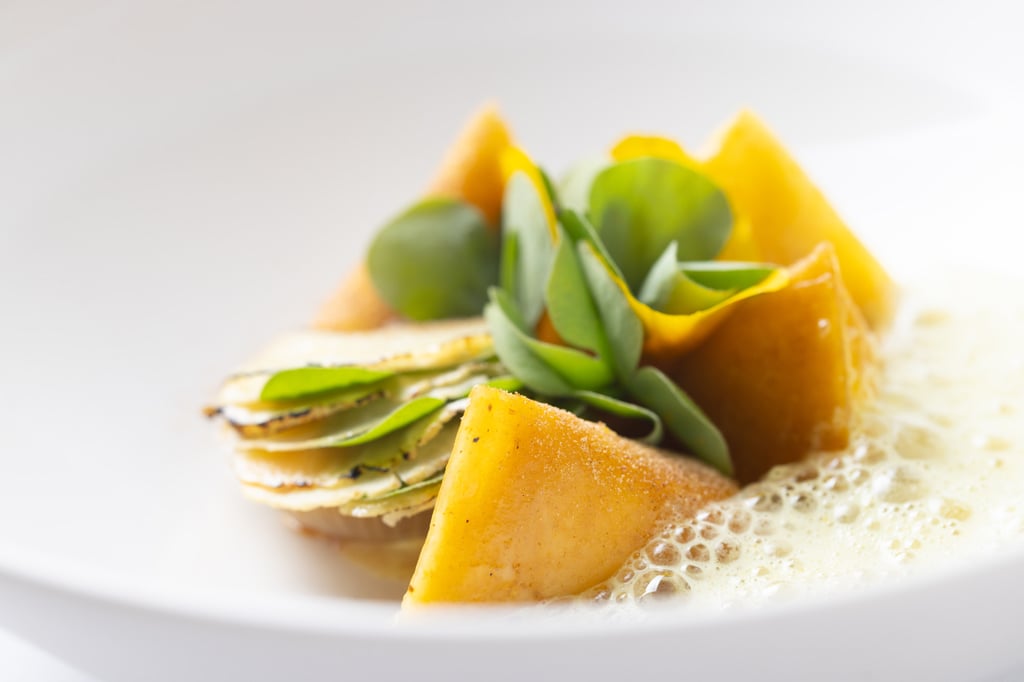 Anne Sophie-Pic’s famous pasta parcels. Photo: Cristal Room by Anne-Sophie Pic Anne Sophie-Pic’s famous pasta parcels. Photo: Cristal Room by Anne-Sophie Pic