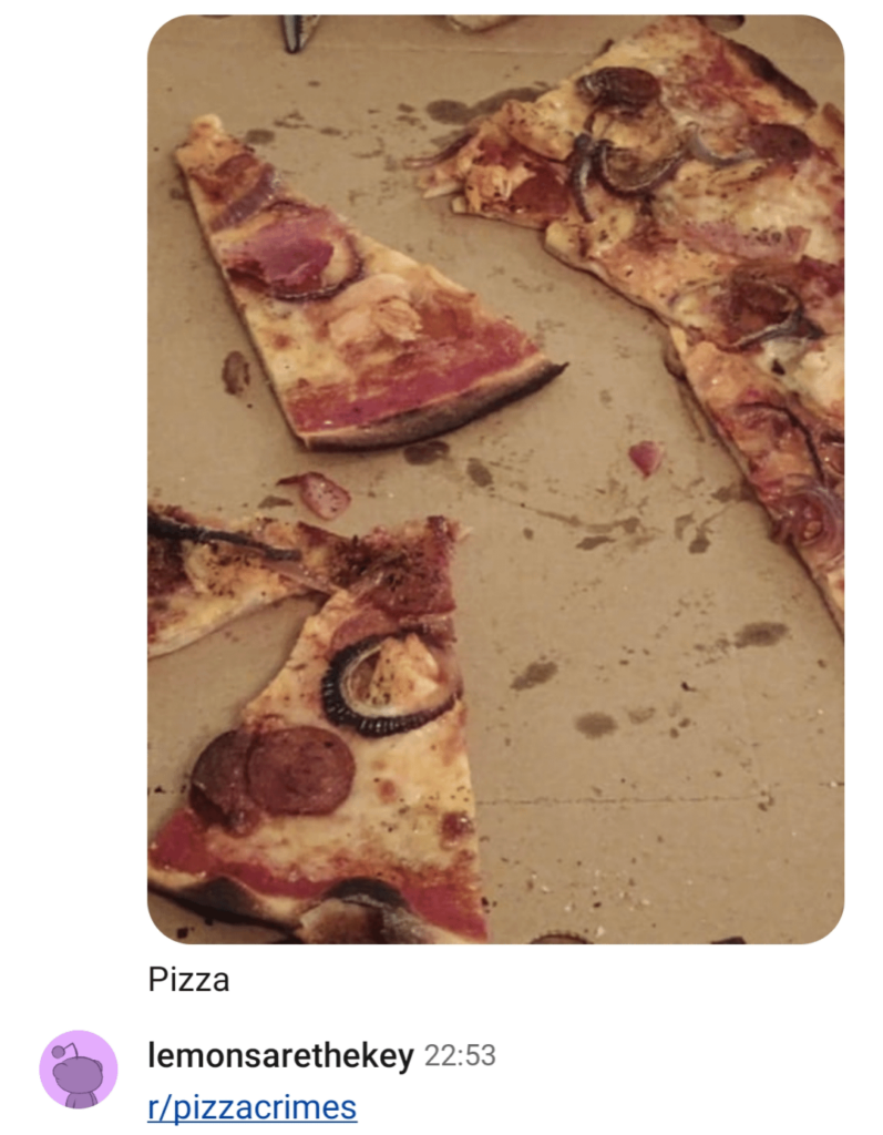 I got an unsolicited gore pic