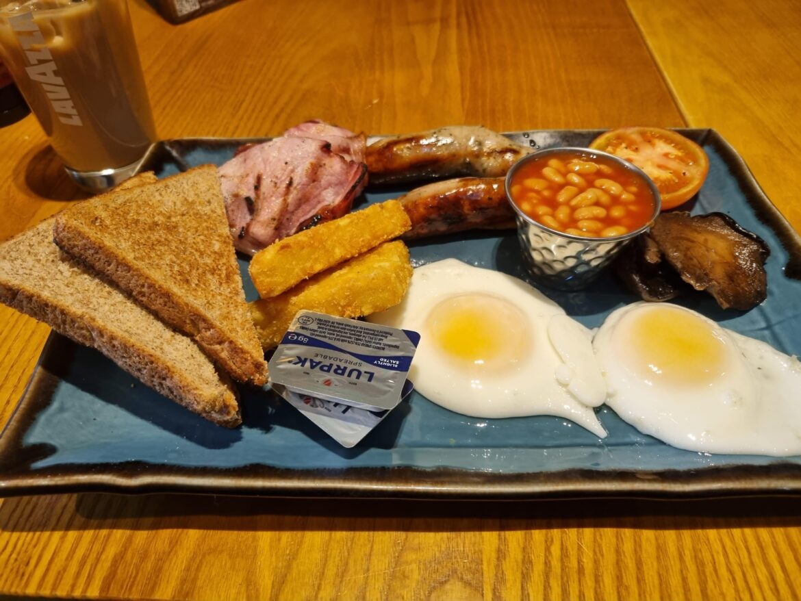 Classic breakfast from The Harvester £8.99