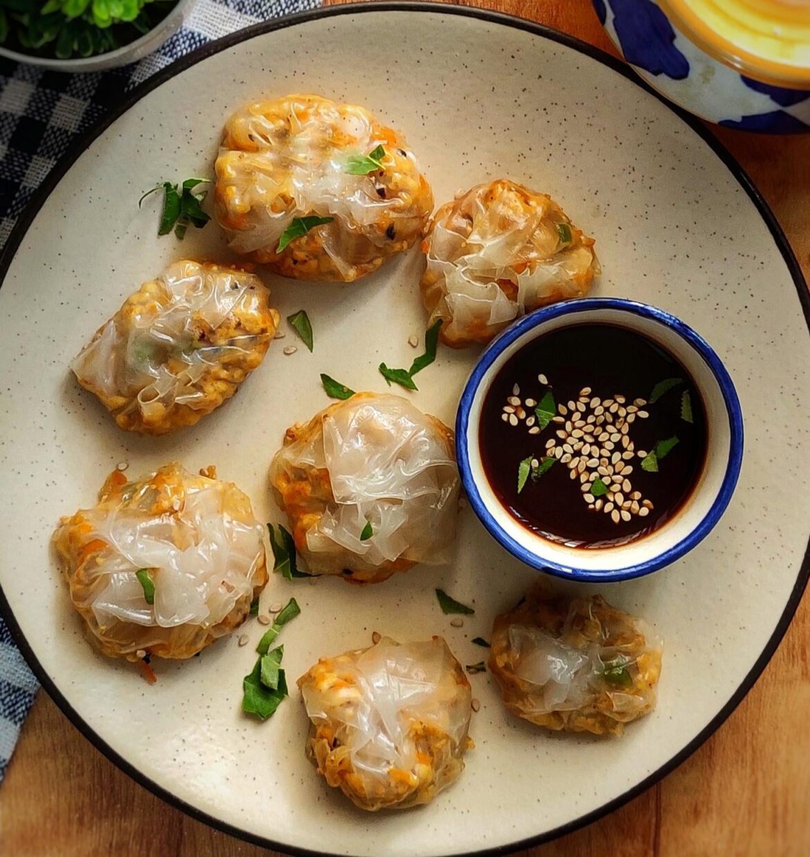 Rice paper dumpling 😋