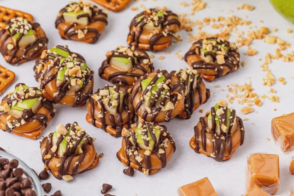 Caramel Apple Pretzel Bites