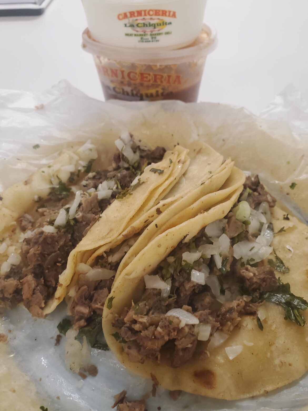 7 a.m. lenguas before I smother them in Daisy and Tobasco