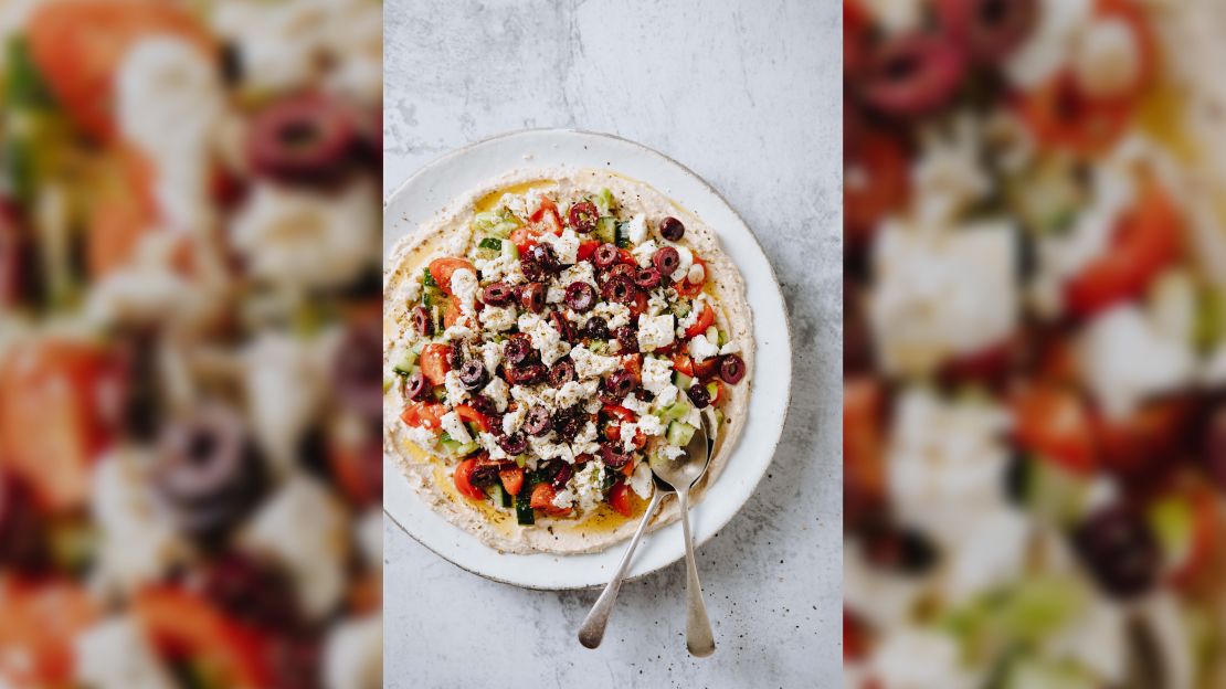 Extra-virgin olive oil can be used for sautéing as well as drizzling over salads, cooked vegetables and this hummus dip, Dudash said.