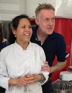 Belinda and Barnaby Quinn ’s new “salted beak” offers French and Mediterranean lunch specialties.