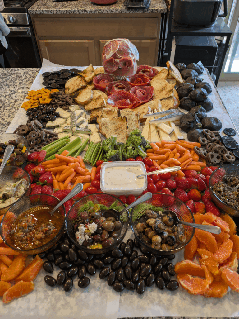 Daughter 5th birthday grazing board.