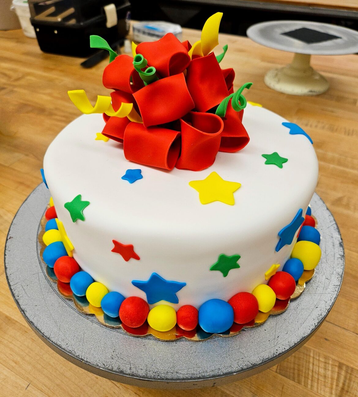 My first fondant cake