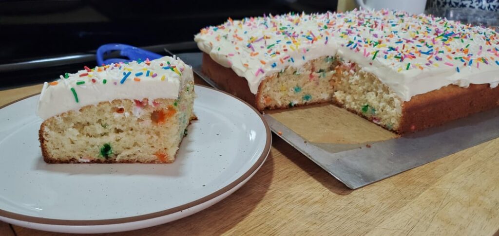 Vanilla Funfetti with Cream Cheese Frosting