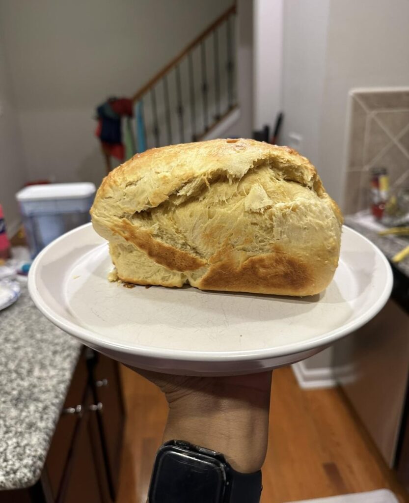 First Attempt vs. Second Attempt making bread! 🍞Improvement?