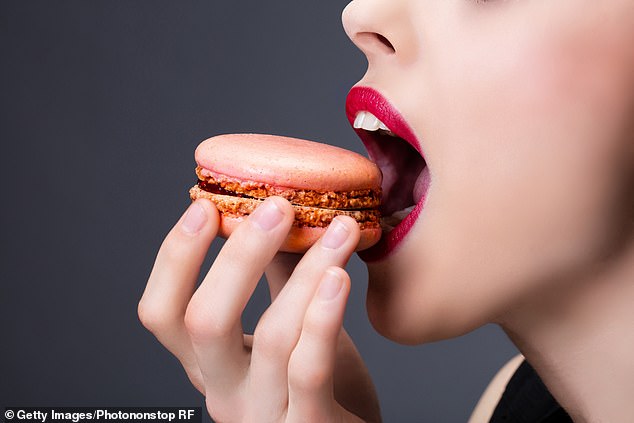 Take a swig of water after every little bite and the body with be quicker to notice that you are enjoying the food, says Jane