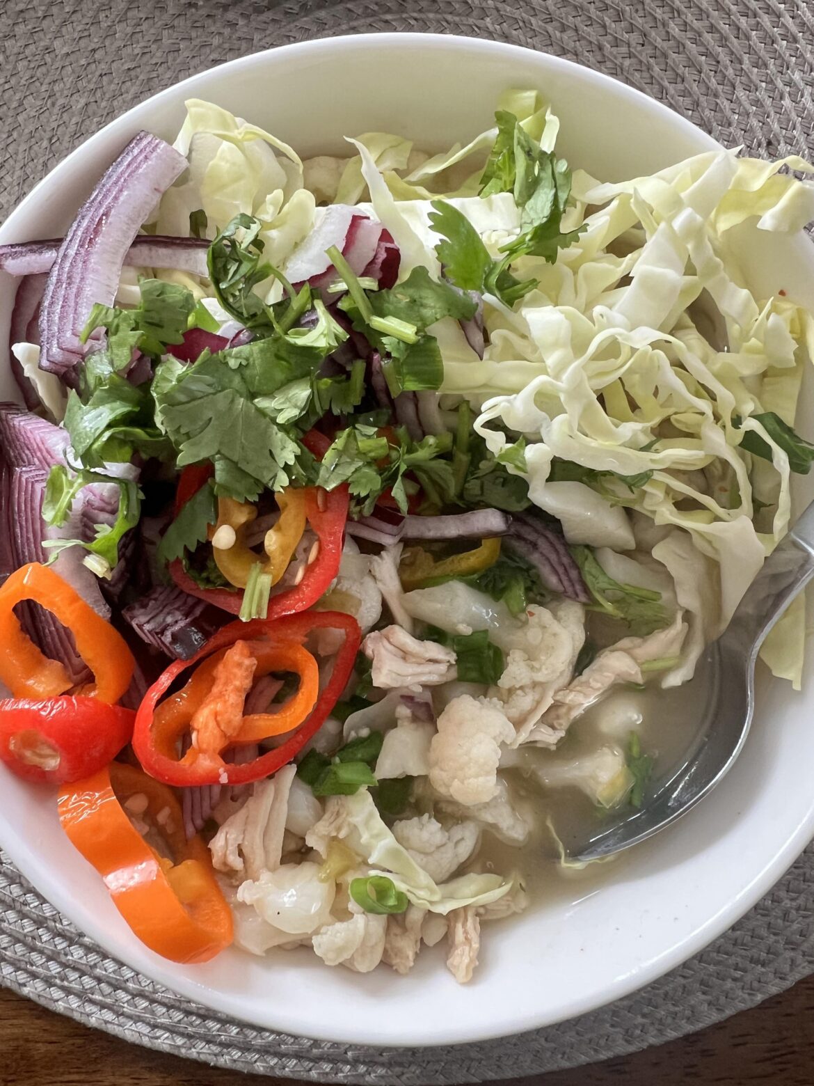 Pozole with all the fixings Pozole with all the fixings