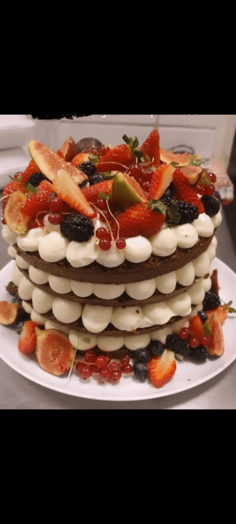Fruits cake for my birthday's bf
