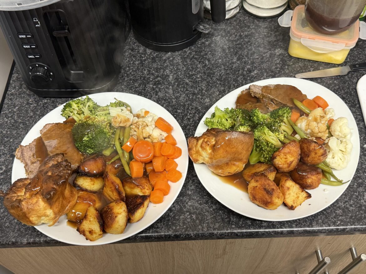 Roast beef dinner