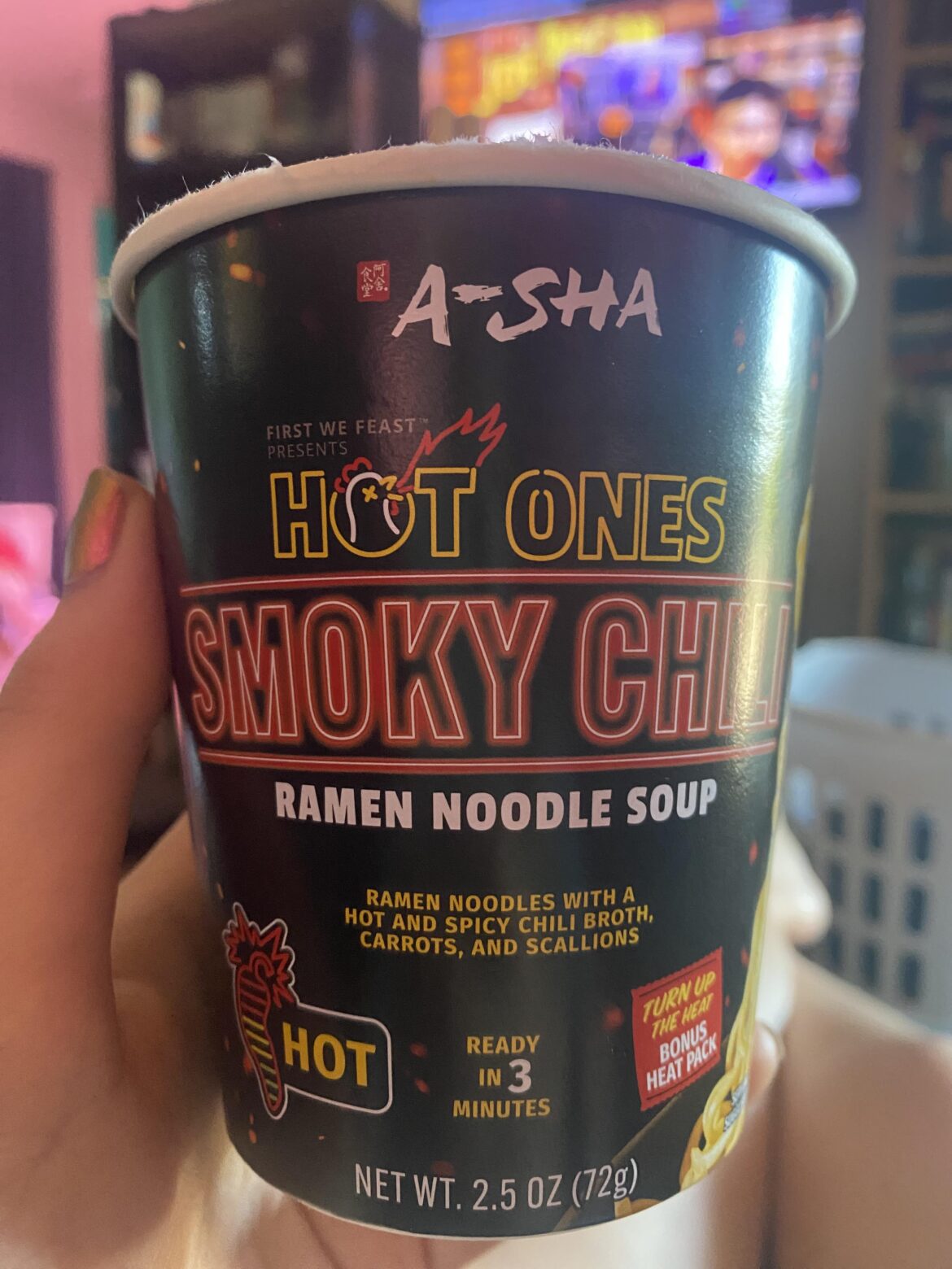 Hot Ones x Asha Smokey Chili ramen Hot Ones x Asha Smokey Chili ramen