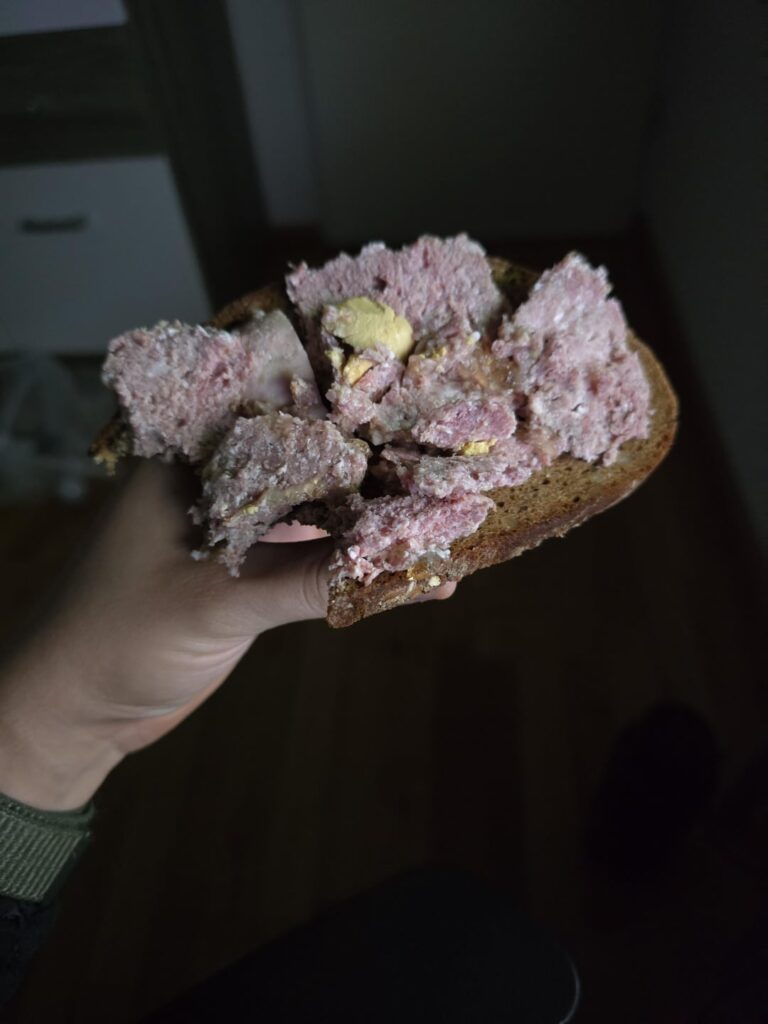 12 year old canned meat with egg homemade by my grandpa