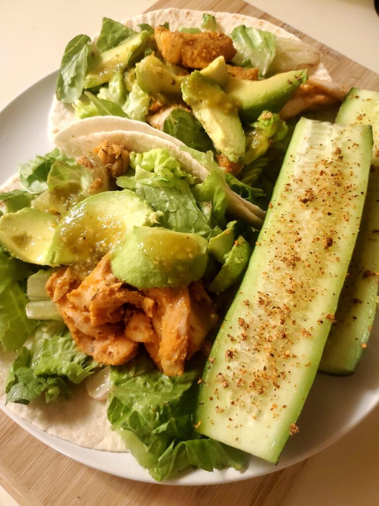 464 calorie dinner - mahi mahi wraps