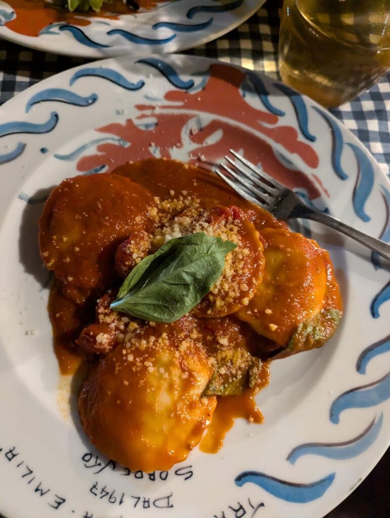 Some of the pasta my husband and I ate in Italy last September