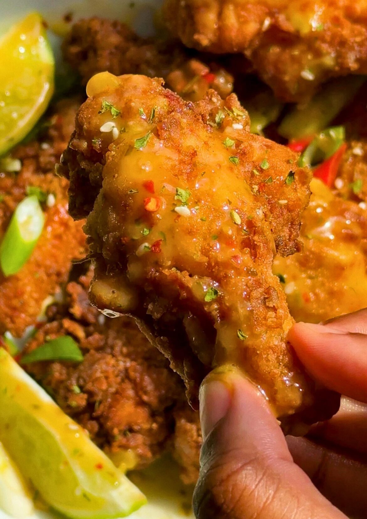 Mango-Lime Fried Chicken Wings