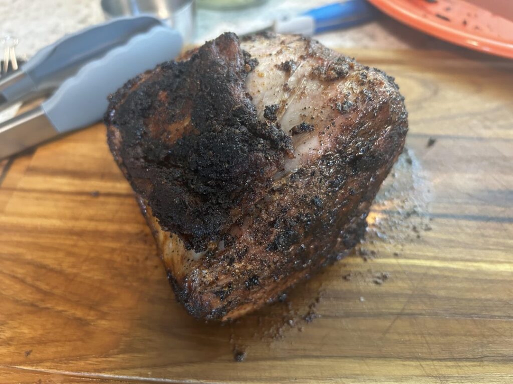 Blackened pork sirloin roast
