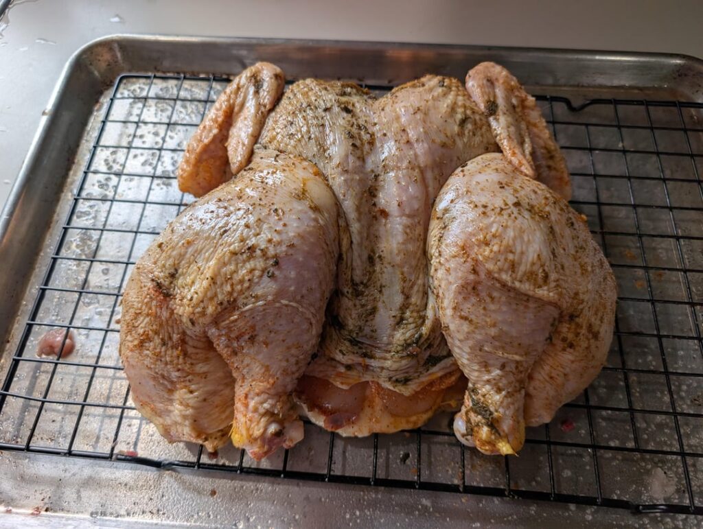My first roast chicken.