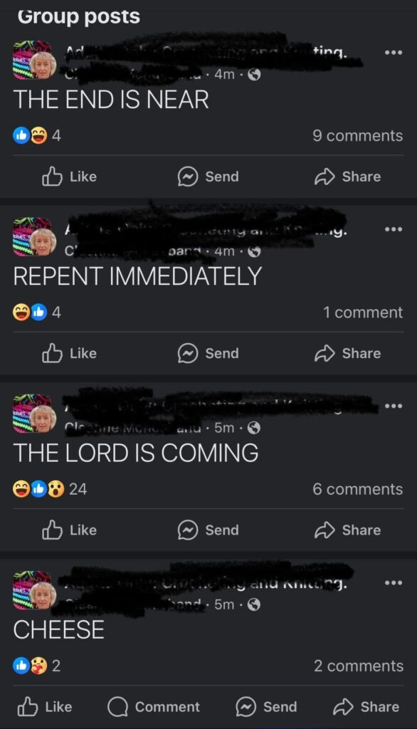 This was posted in a crochet group: