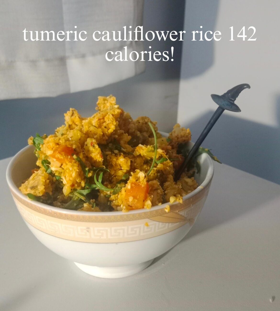 tumeric cauliflower rice!