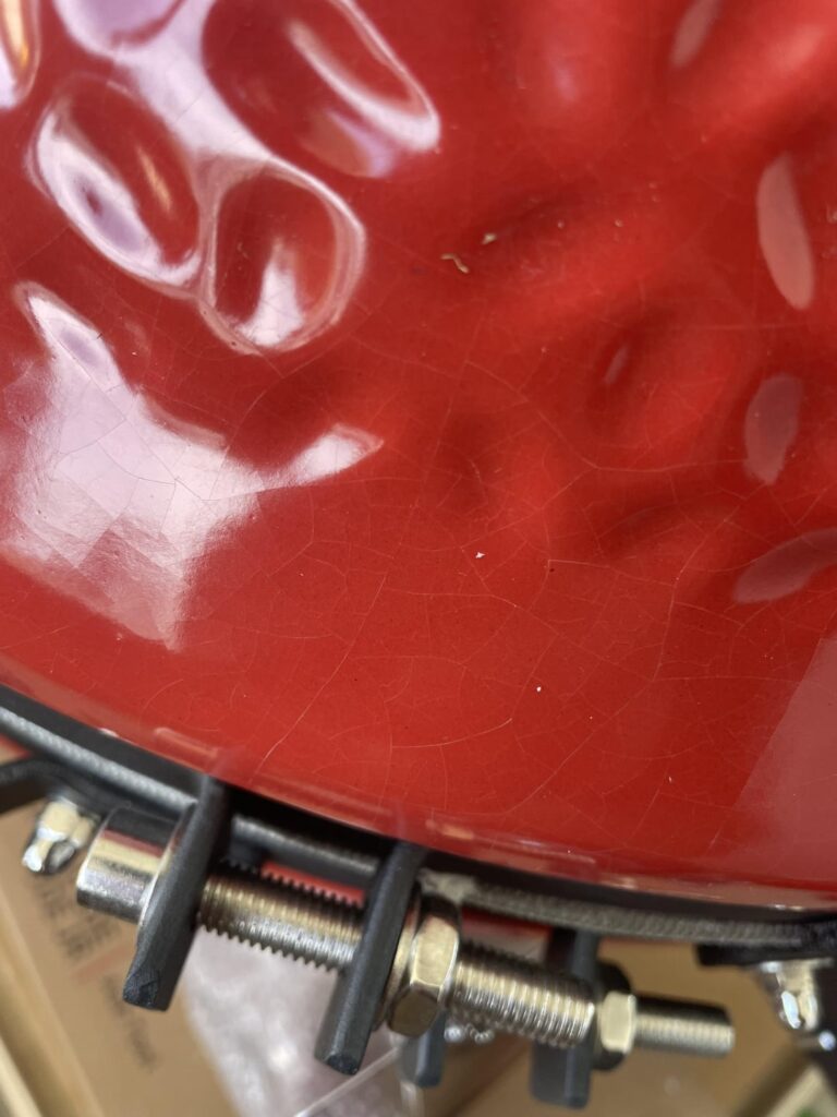 Cracks in glazing straight out of the box?