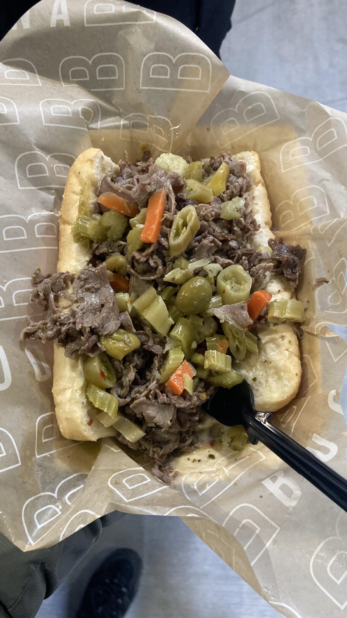 The best Italian beef I’ve had in a while…was at Sox Park