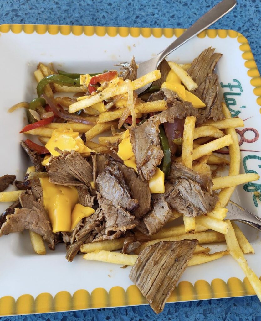 Disney cruise "Philly cheesesteak" fries