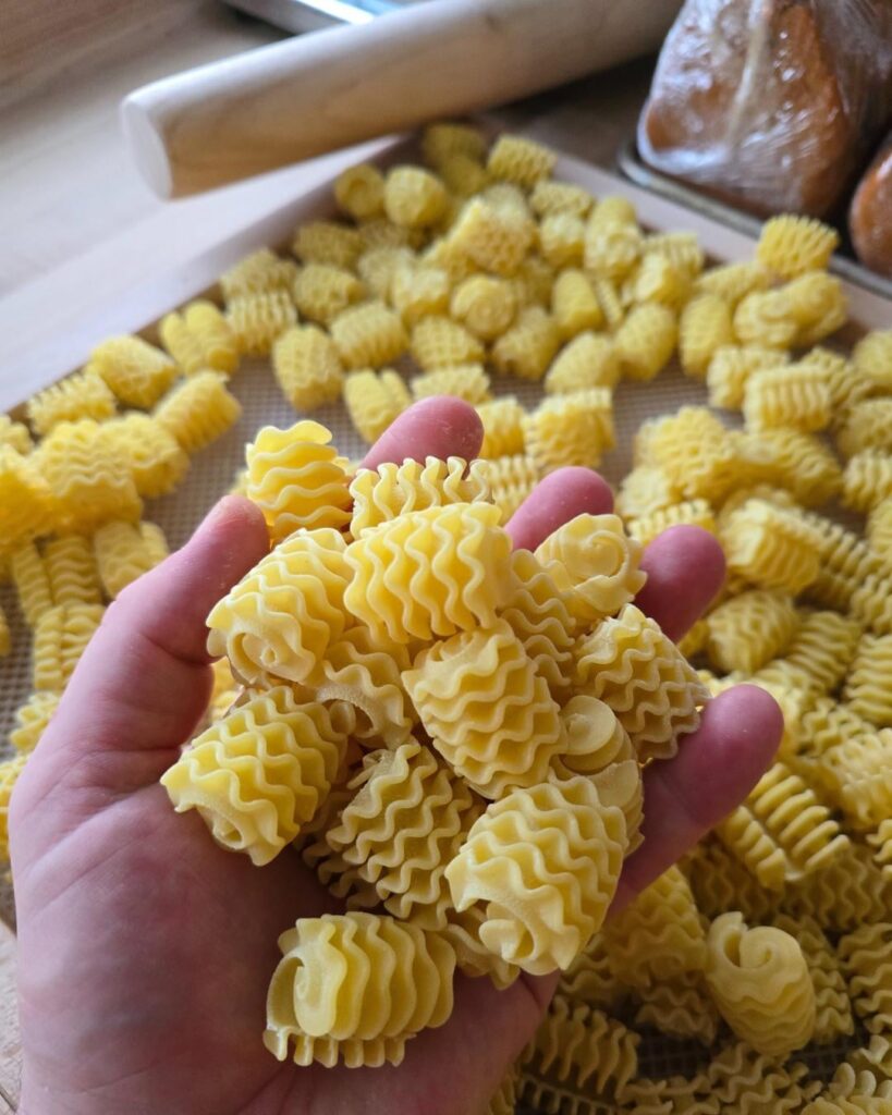 Help ID this pasta shape – fresh from our local farmers market. Help ID this pasta shape – fresh from our local farmers market.