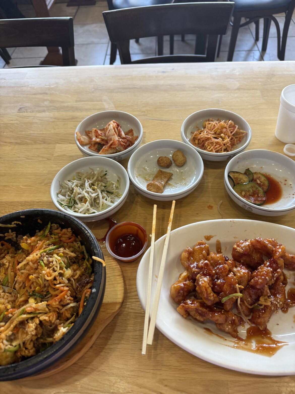 Kim’s home cooking is good