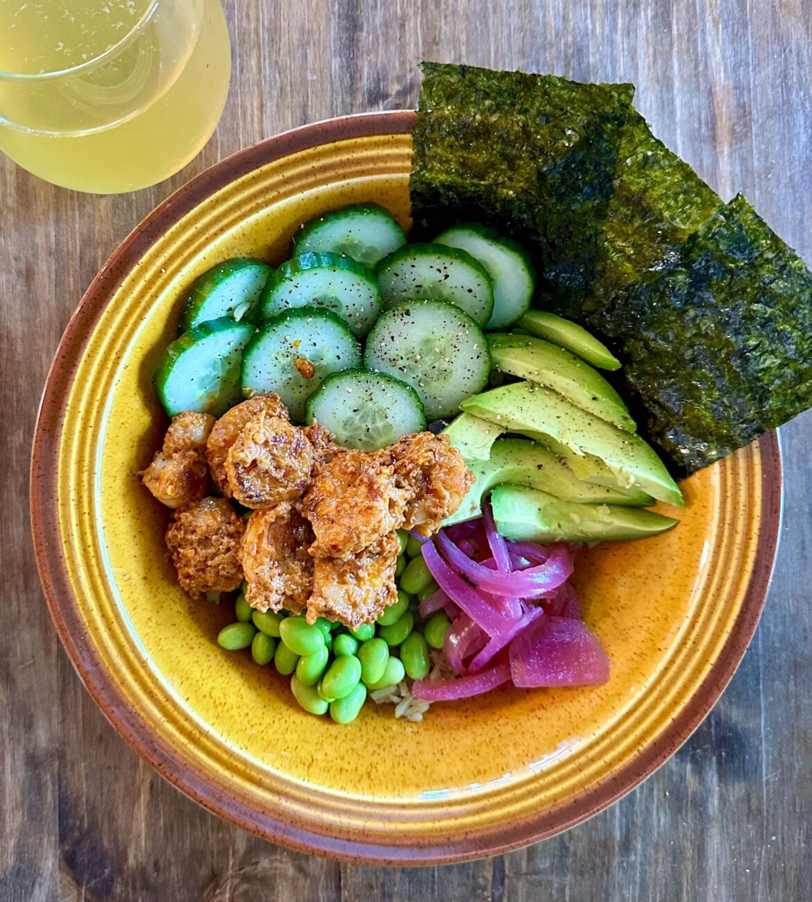 Bang bang shrimp bowl [oc]