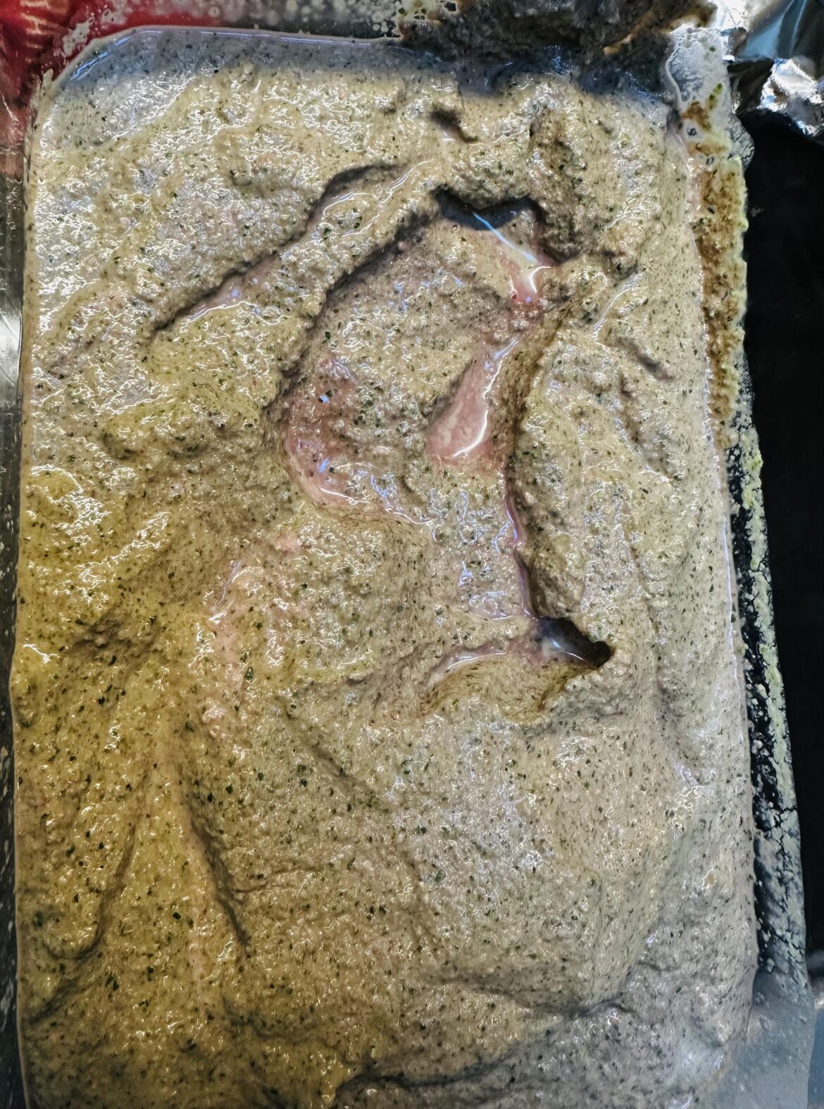 made this very unsettling dip that bleeds pink