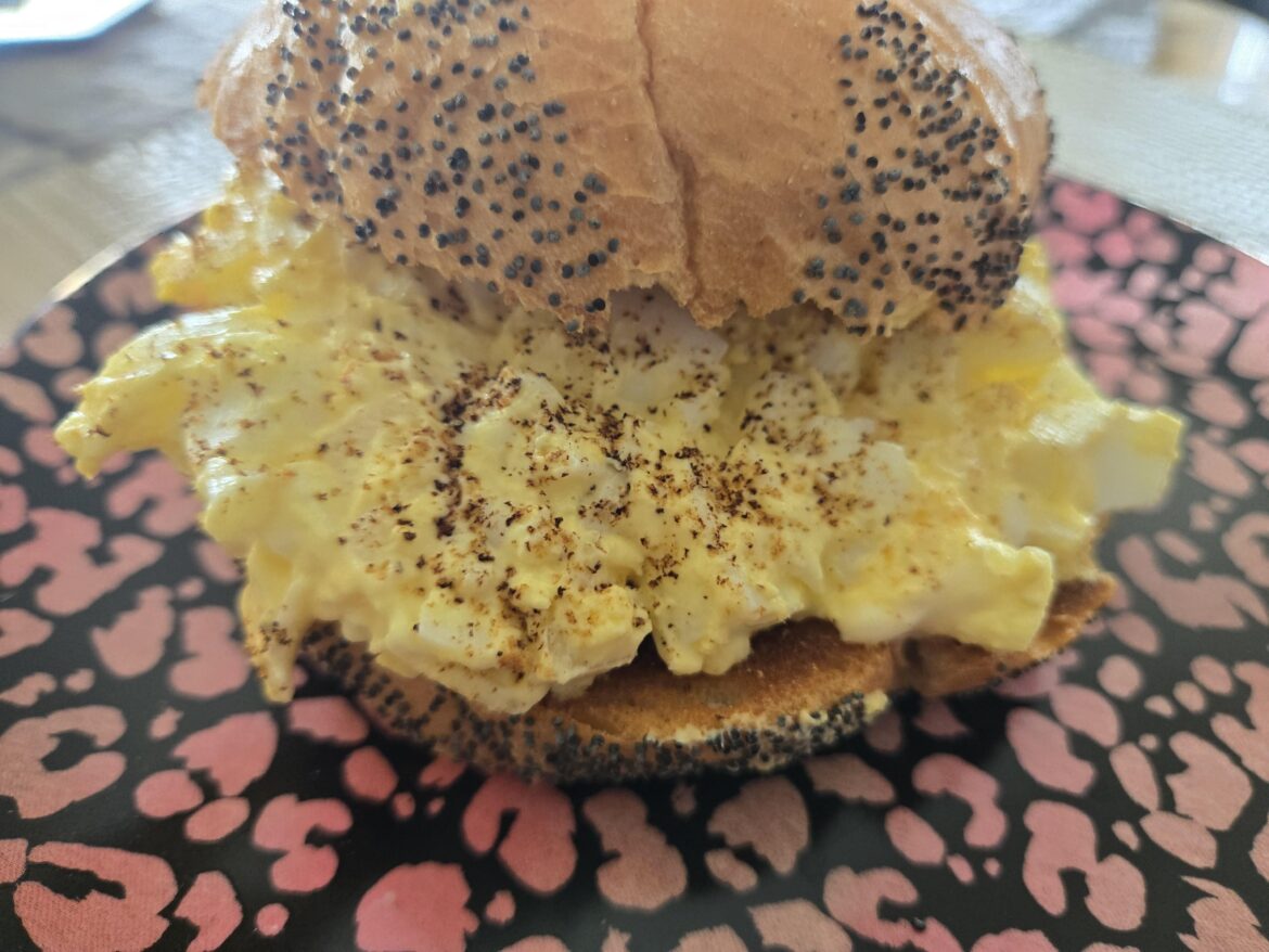 My GF made me egg salad for lunch today