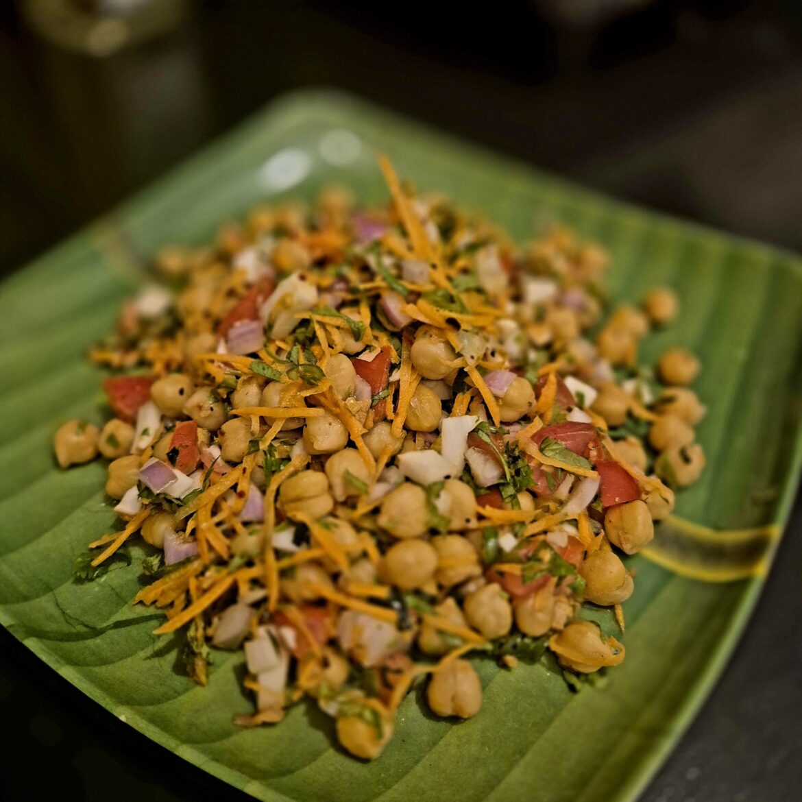 Sri Lankan street style tempered chickpeas Sri Lankan street style tempered chickpeas