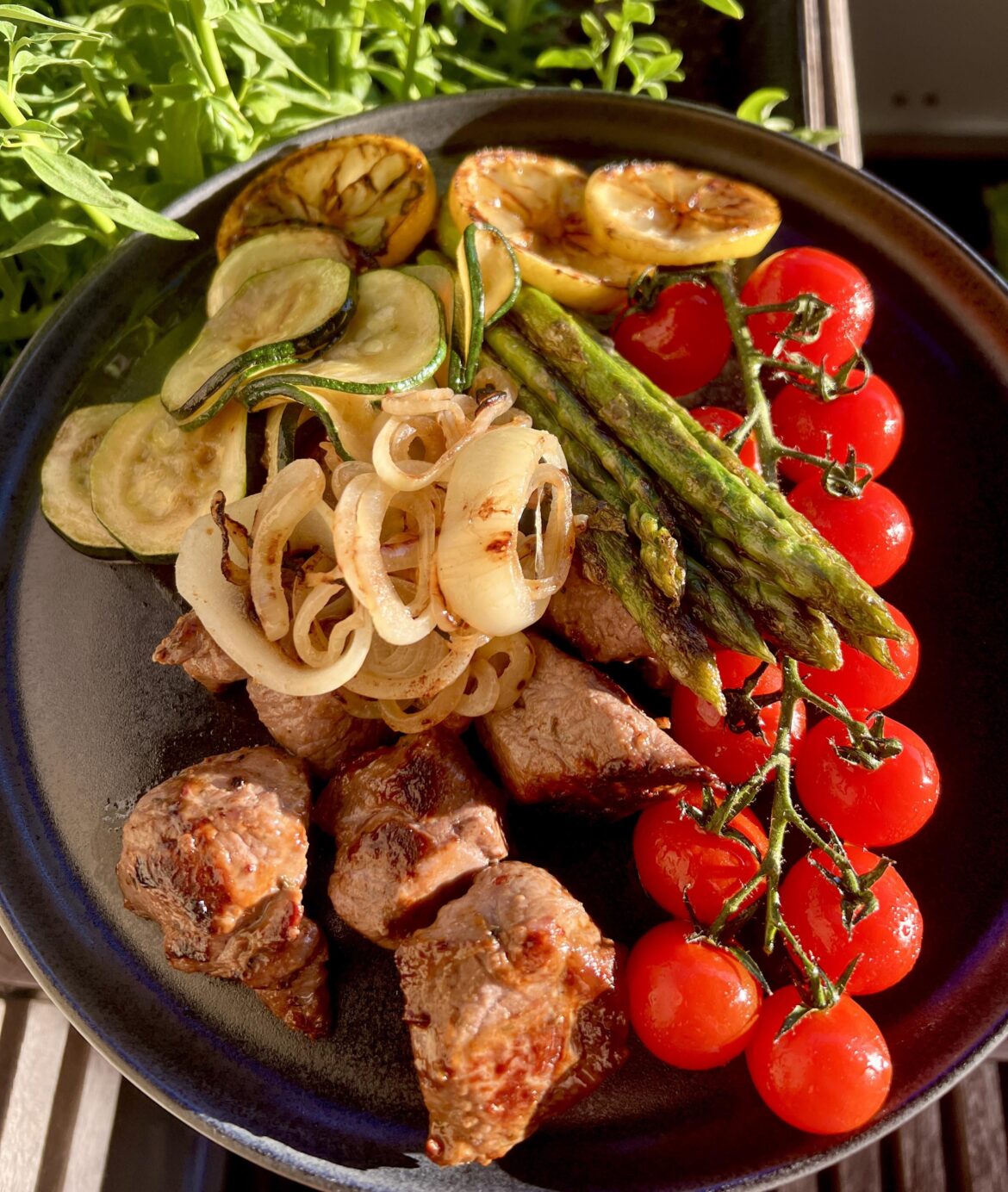 Lamb and veggies