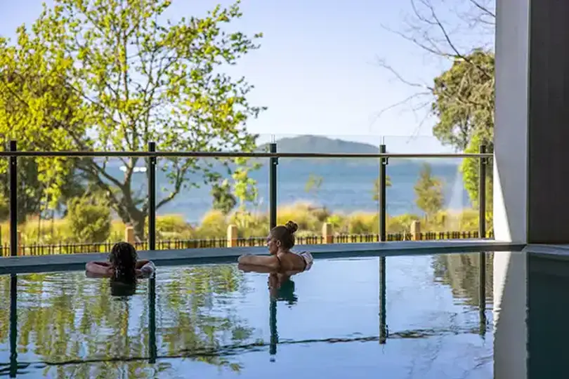 Relaxing in Rotorua in the Bay of Plenty region, in New Zealand's North Island