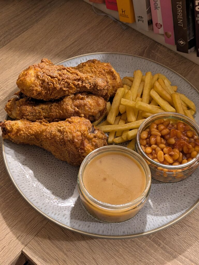 Attempt at KFC at home (recipe in comments)