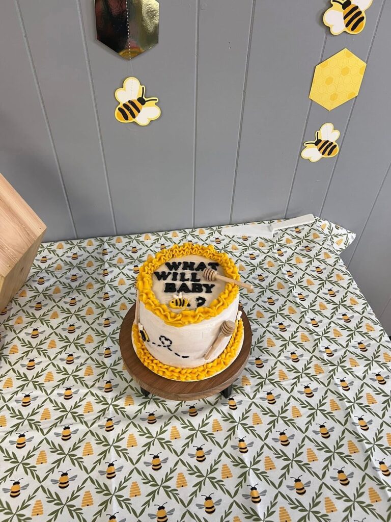 My first gender reveal cake!! I