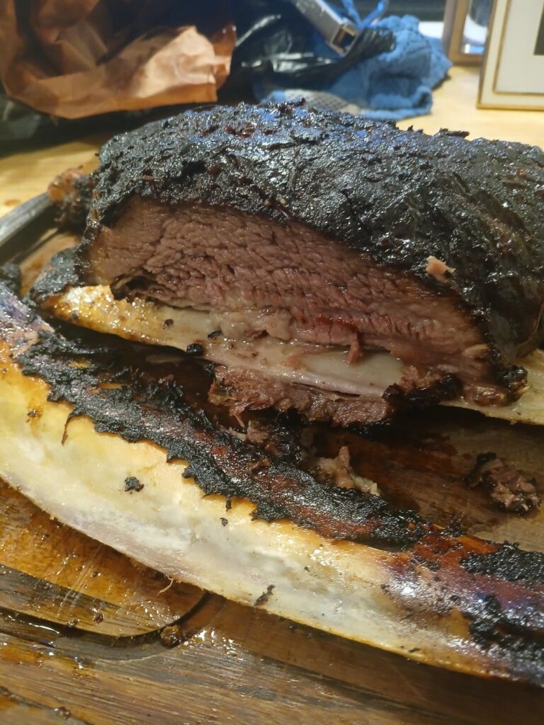 First time, low & slow 8 hour smoked beef spare ribs! Only regret was not cooking more!