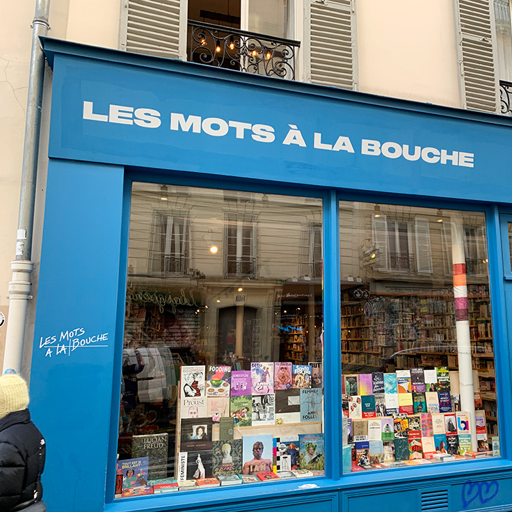 Outside of Les Mots à la bouche (© Les Mots à la bouche)