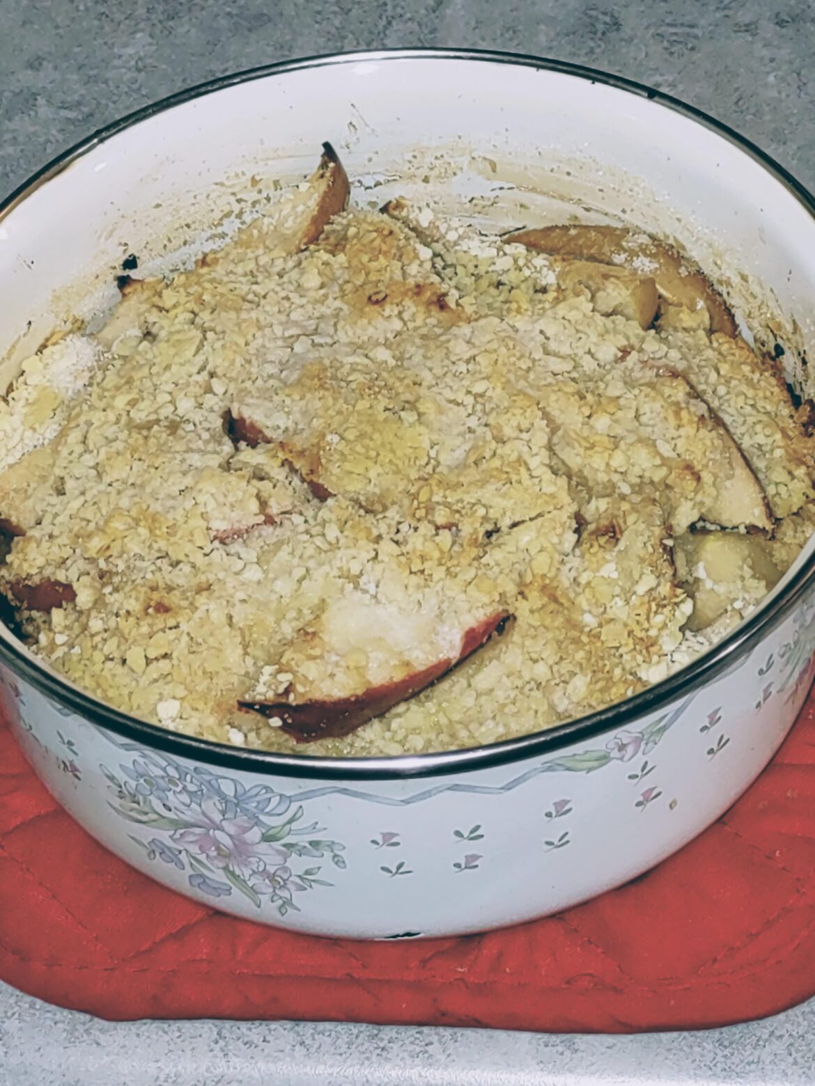 Apple Charlotte. Apples I used: Gala and Fuji