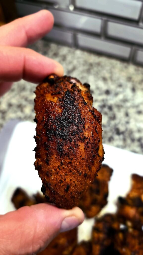 Chicken wings on the Weber.....but I still prefer deepfried