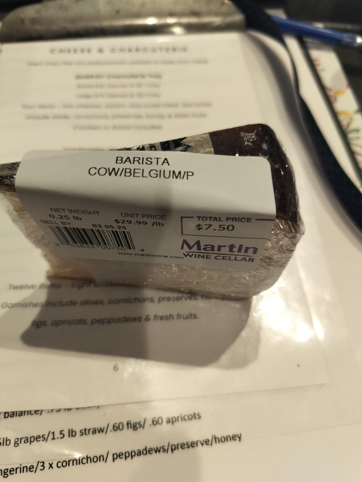 Got a new cheese in at work this weekend and it's very yummy 😋